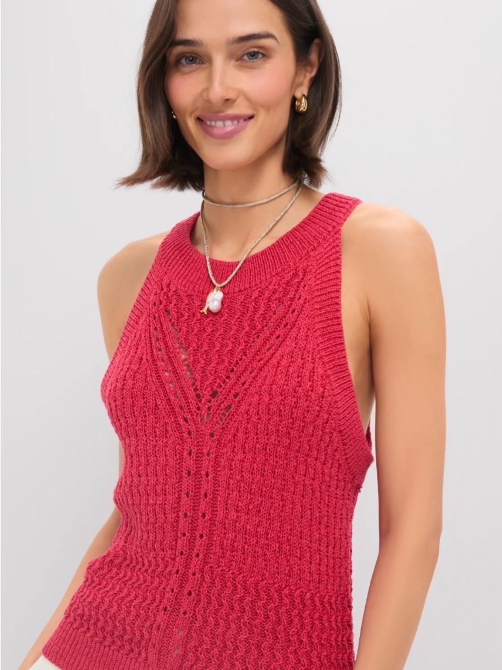 Greylin crochet halter top